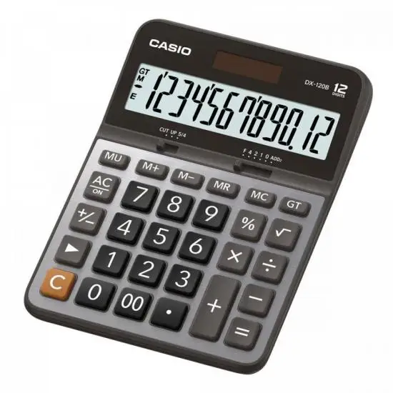 

Table Calculator 12 Digits DX-120B Silver CASIO