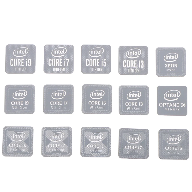 Ноутбук 10-го поколения Intel Core I9 I7 I5 I3 металлическая наклейка с логотипом для дома