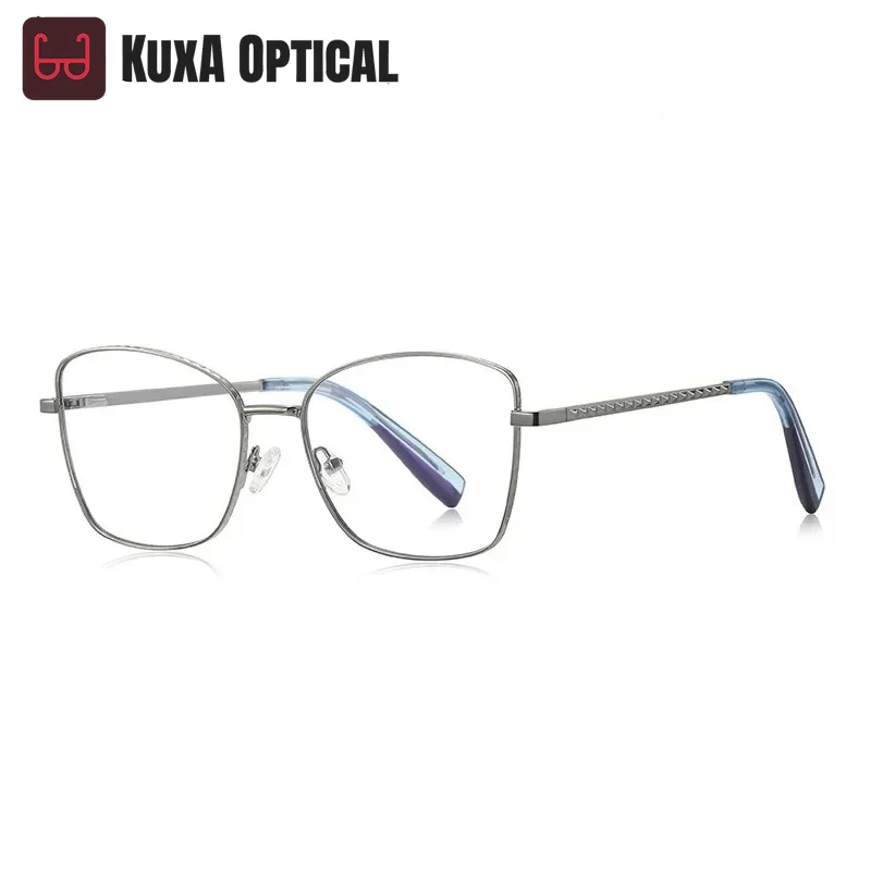 Фото Женские очки для чтения XUKA Design с защитой от синего света, новые модные персонализированные очки с простым дизайном в виде бабочки, с возможностью индивидуальной настройки по рецепту PFD3 №1