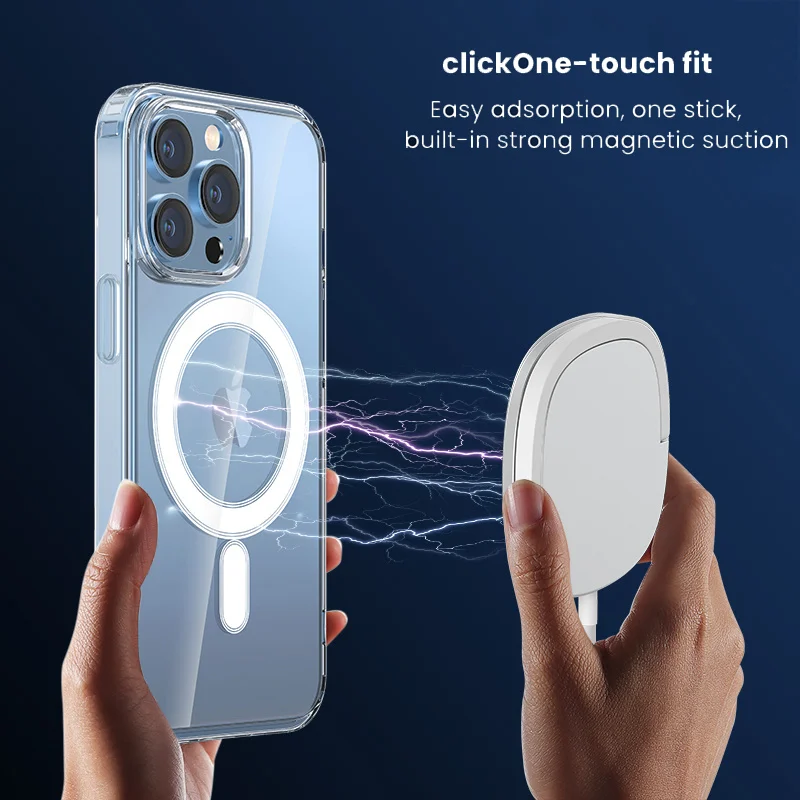 Оригинальный беспроводной зарядный рукав MagSafe для моделей iPhone 13 12 11 Pro max XR x XS 7 8 plus