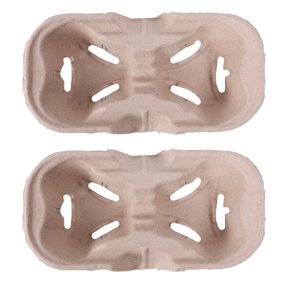 

Cup Carrier Tray Holder Drink Coffee Disposable Paper Pulp Take Out Carriersgo Beverage
