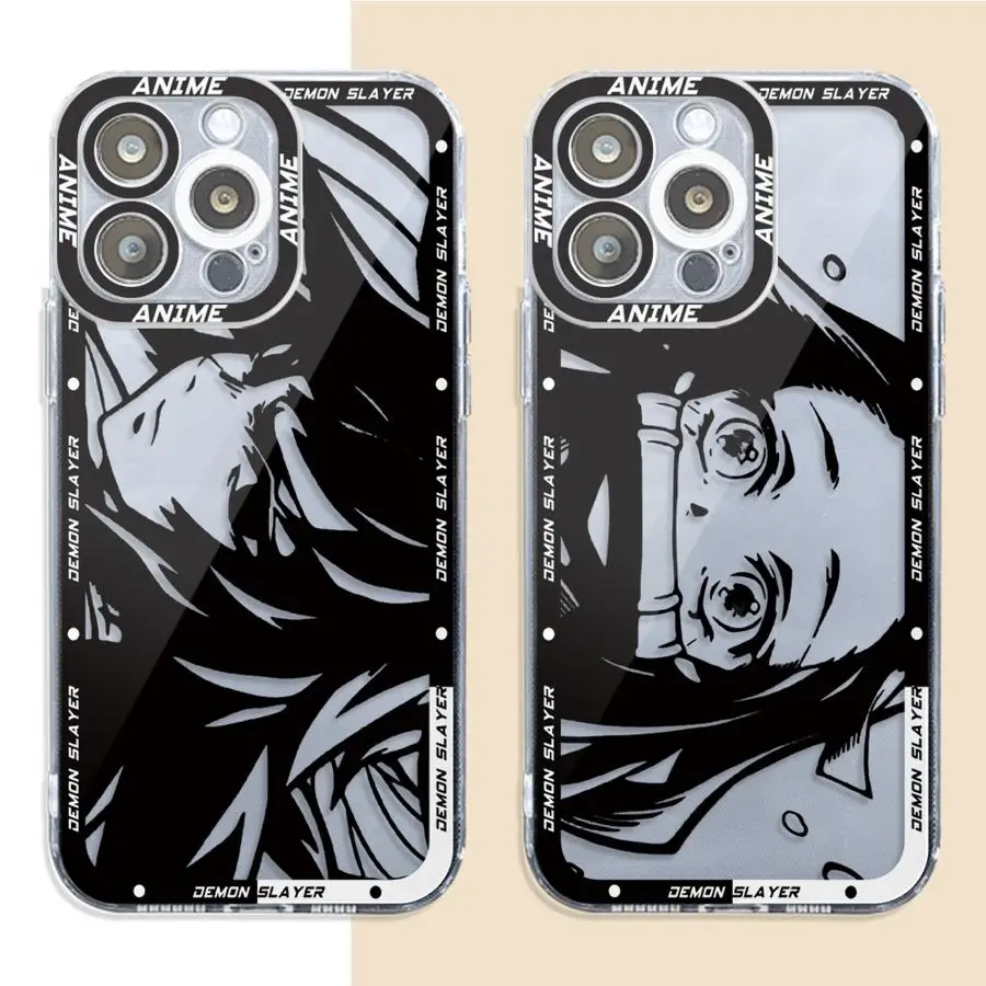 Чехол для телефона с аниме Убийца демонов Apple iPhone 13 15 16 Pro Max 14 11 12 7 8 Plus X XS MAX XR Plu Soft TPU