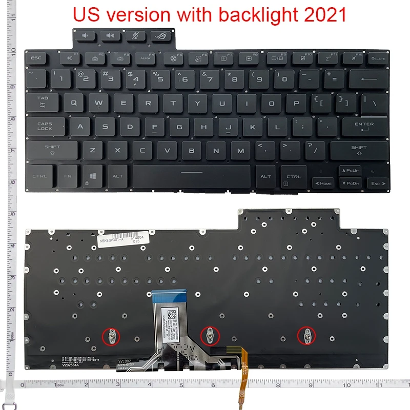 Новая американская клавиатура с подсветкой для игрового ноутбука ASUS ROG Flow X13 GV301