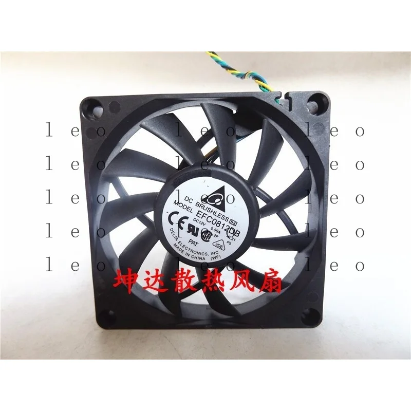 Фото Вентилятор EE 1 шт. EFC0812DB DC12V 0.50A 8015 8 см 4-контактный PWM для охлаждения *см №1