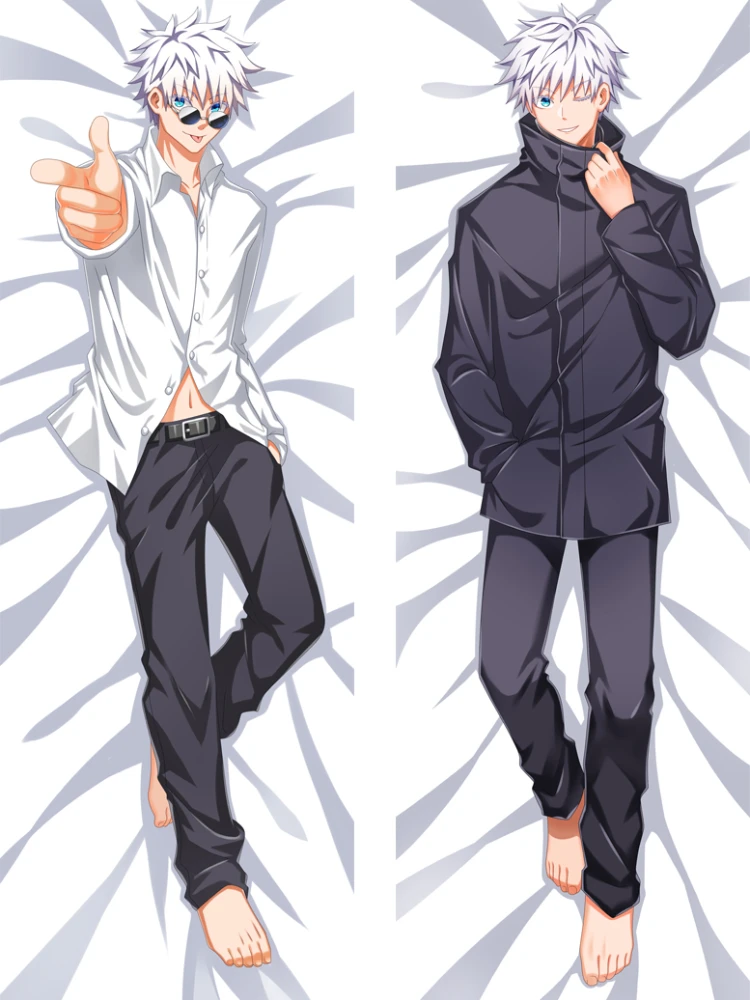 

Anime Jujutsu Kaisen Gojo Satoru Dakimakura Hugging Body Pillow Case DIY Custom Throw Cushion Pillow Cover 6 Sizes