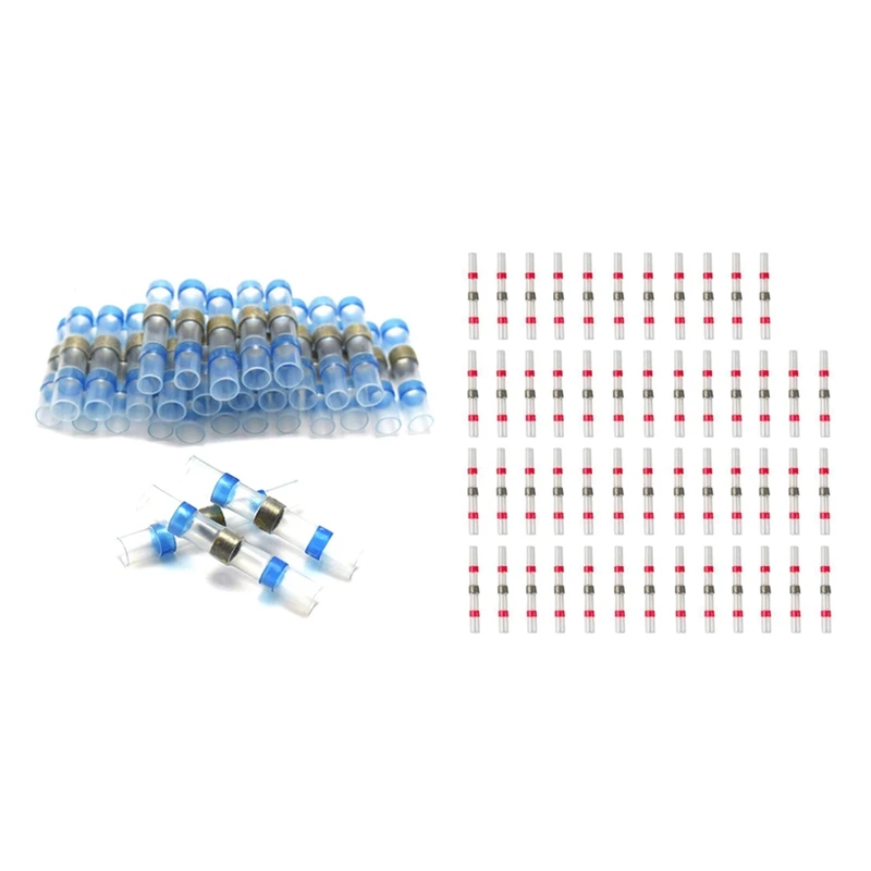 

30 шт., термоусадочные стыковые соединители для припоя