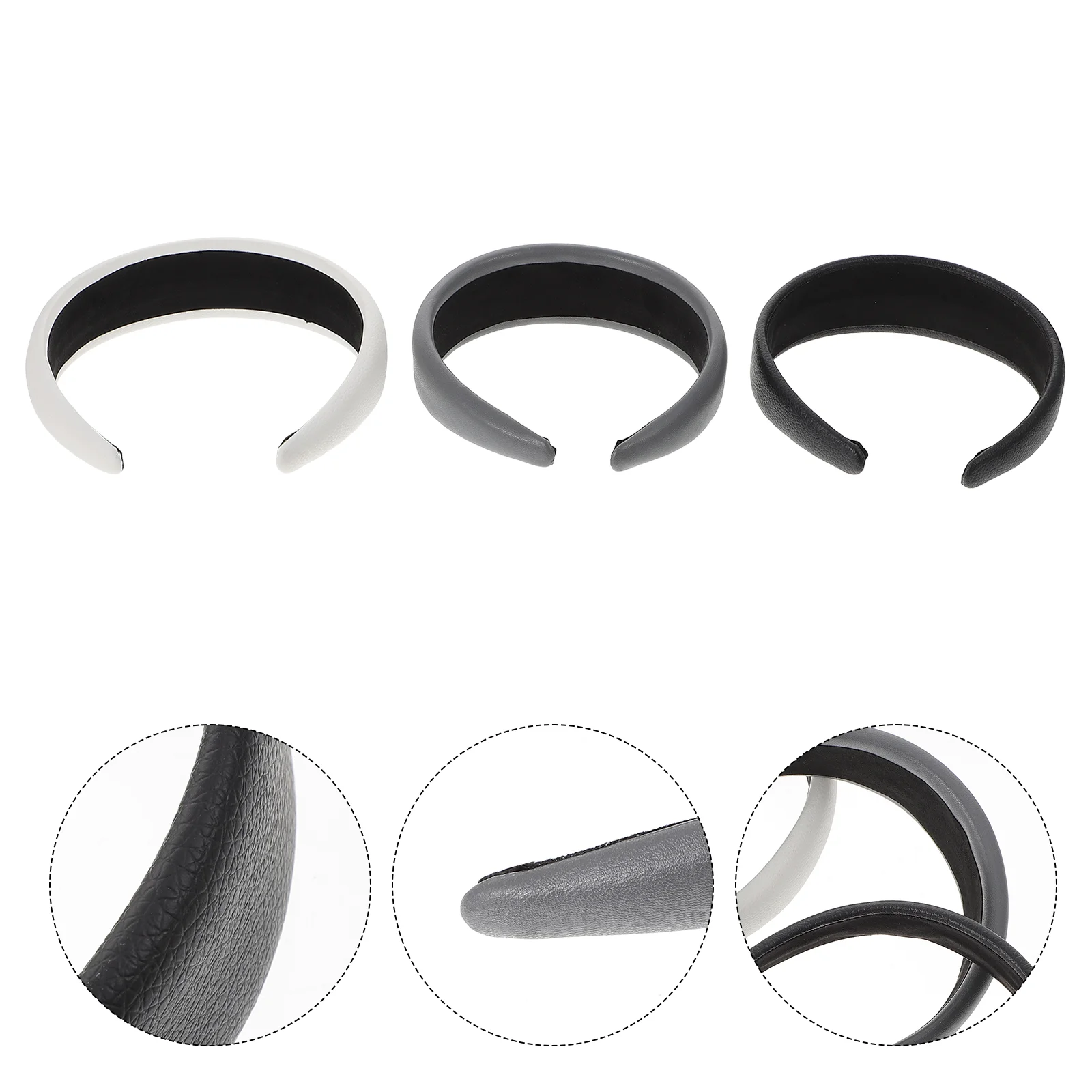 

3pcs Wide-brimmed Headbands Chic Hair Accessories for Yoga Running Sports