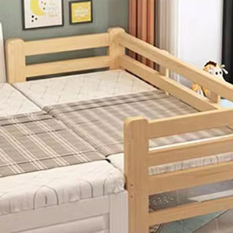 

Railing Safety Sleeping Beds Children Bumper Mattresses Single Kids Beds Fashion Wooden Luxury Lit Cabane Enfant Home Furniture