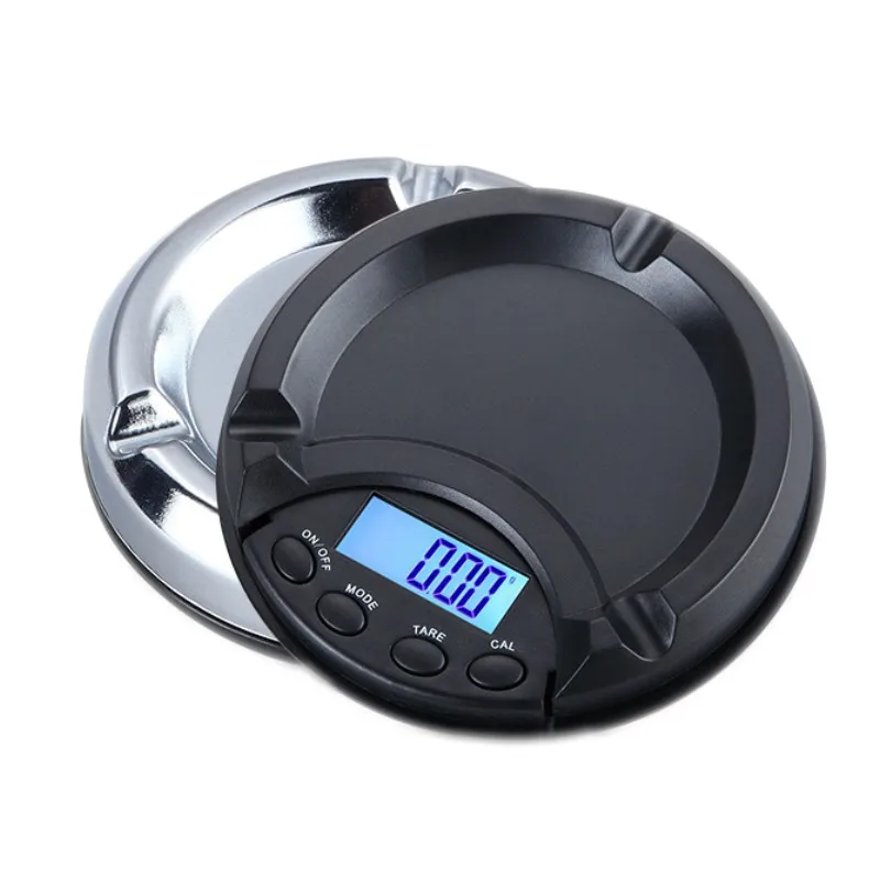 

Ashtray Electronic MINI Scales Digital Pocket Scale Jewelry Gold Balance Weight Gram LCD Weighting High Precision 0.01g