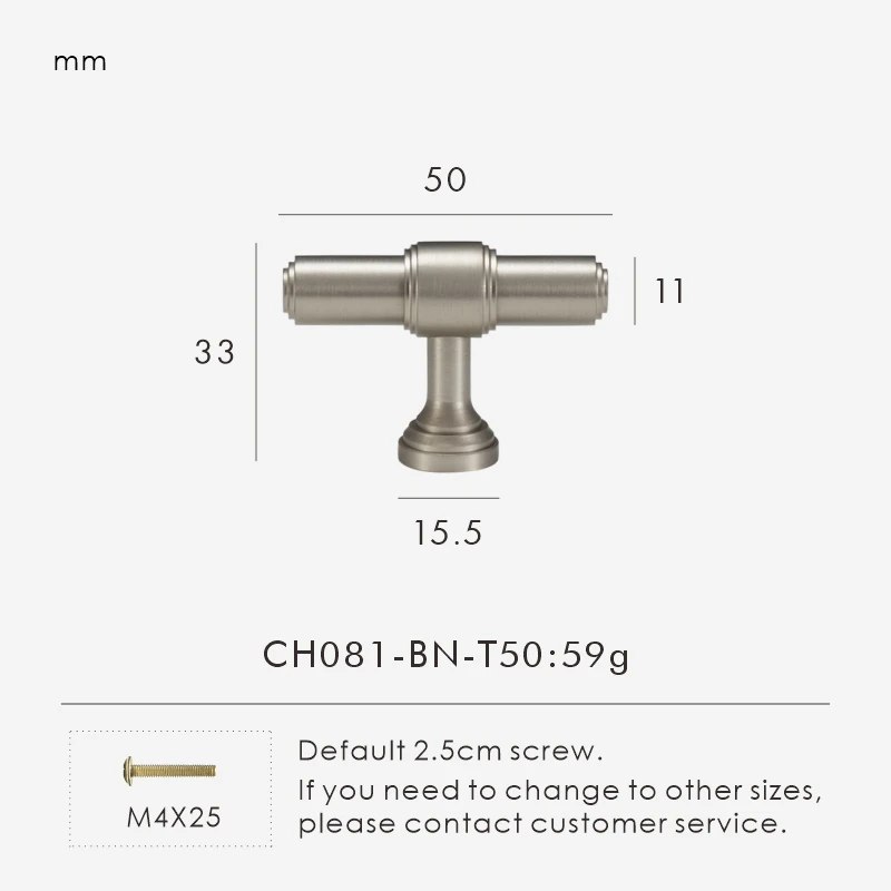 Ручки для шкафов Nurlin, латунь, античная бронза