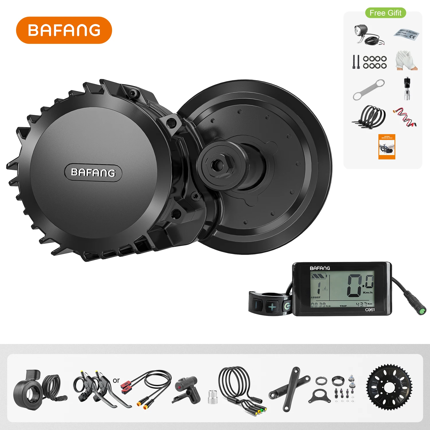 

Bafang BBS01 BBS02 BBSHD 48V 52V 1000W BBS02B 750W 500W 48V BBS01B 250W 36V Mid Drive Motor Electric Bicycle Conversion Kit