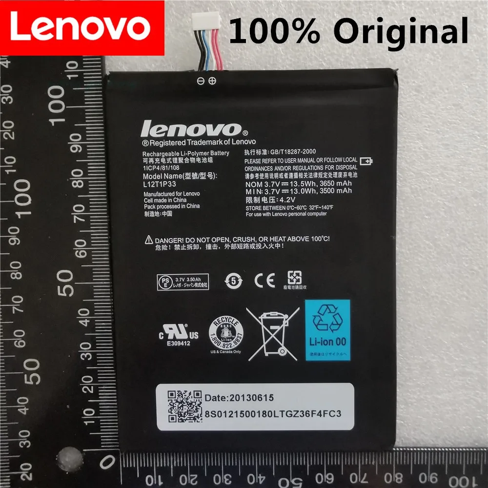 

100% Original battery 3650mAh L12D1P31 For Lenovo IdeaTab lepad A1000 A1010 A5000 A3000 A3000-H Battery