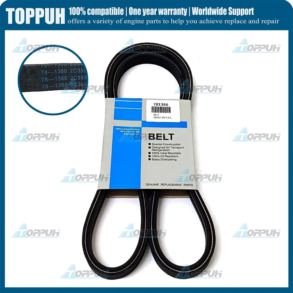 НОВЫЙ 78-1366 Ременный двигатель для компрессора Thermo King MD 781366 781-366 78 1366