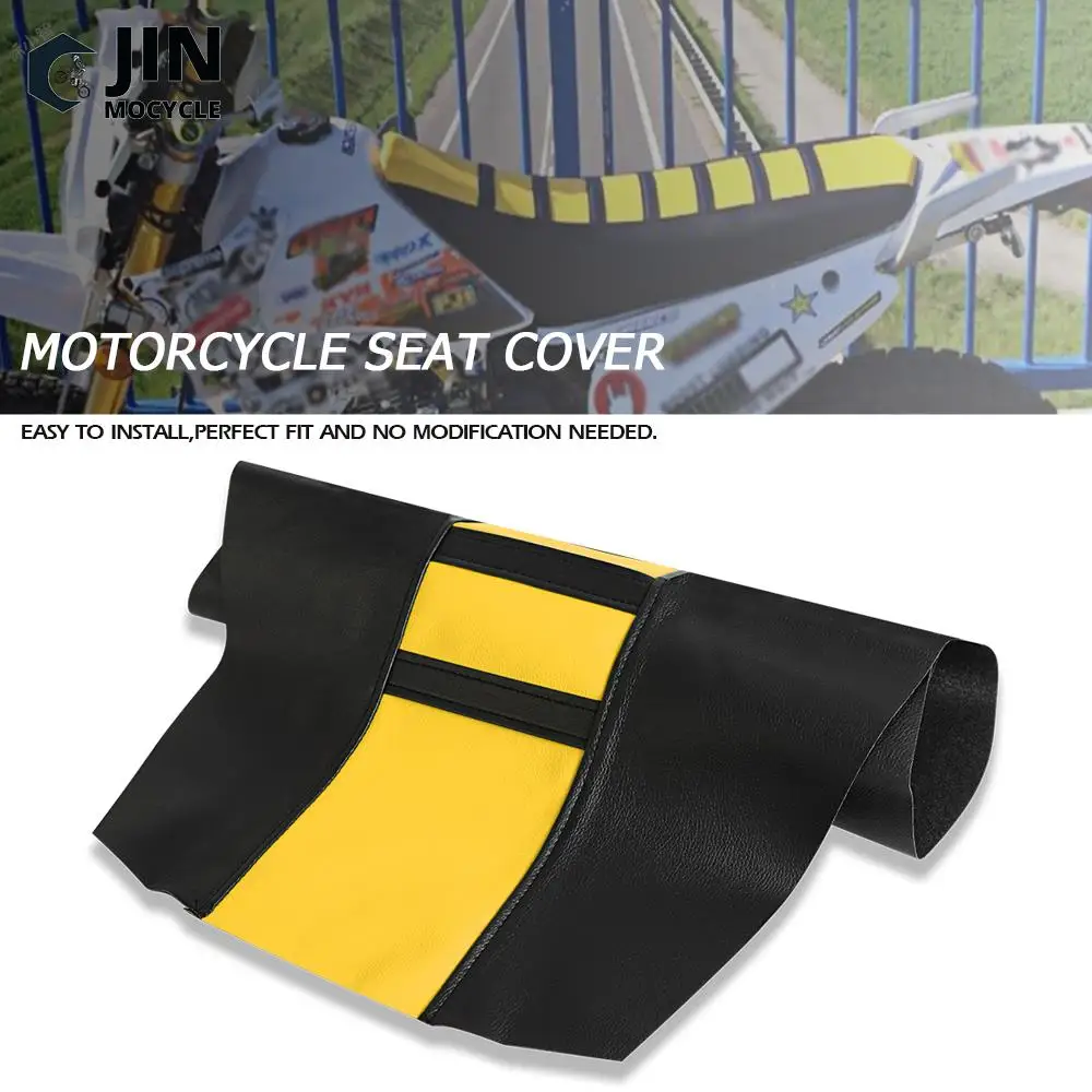 

FOR YAMAHA TY250 TT600 TTR 125 125L 150 250 600 TE125 TE150 TE300 YZ250X Motocross Enduro Ribbed Leather Gripper Soft Seat Cover