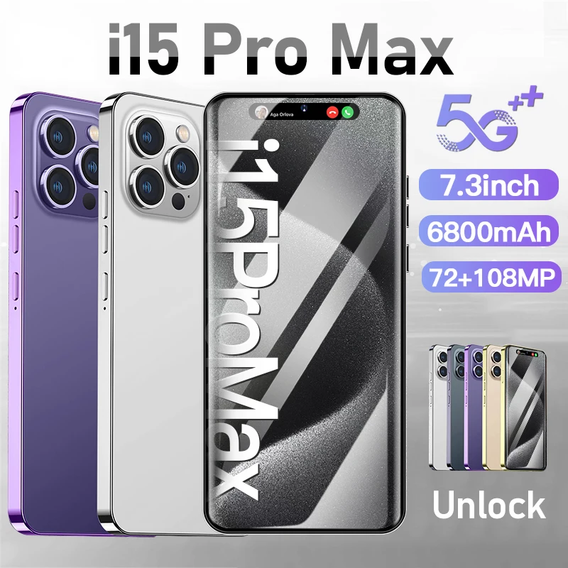 

Смартфон i 15 pro max, 2023 дюйма, 7,3 мАч, 16 + 1 ТБ