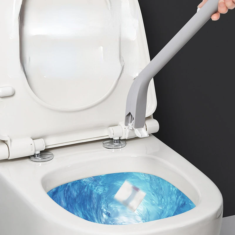 

Disposable Cleaning Brush Toilet Comes with Detergent Brush Disposable Household Toilet Brush Without Dead Ends