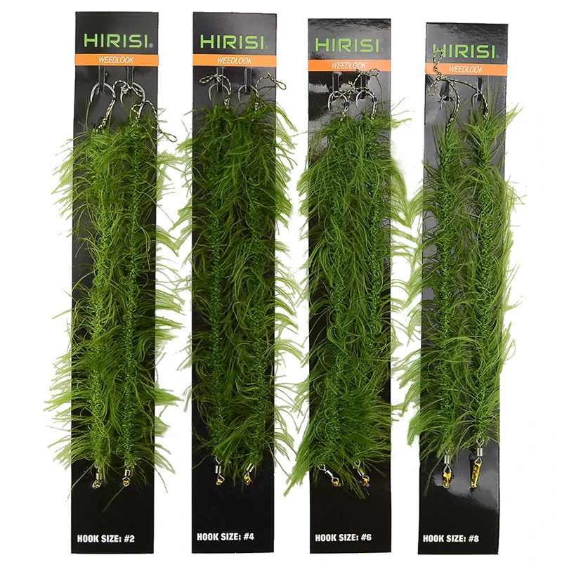 Рыболовный крючок Hirisi для ловли карпа готовый комбинированный волос готовые