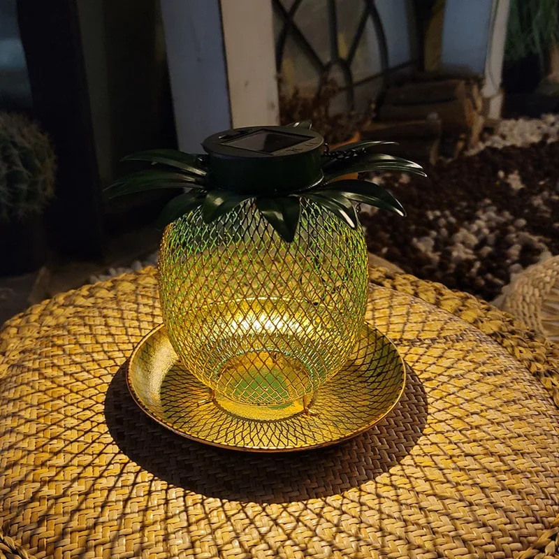 

Vintage Pineapple Top Fill Mesh Solar Bird Feeder For Outdoors Hanging Wild Metal Bird Feeders Yard Garden Decor Gift