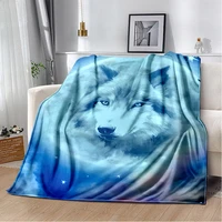 art fantasy wolf flannel blanket decorations for home and cozy throws for beddingcouch and gift picnic blankets