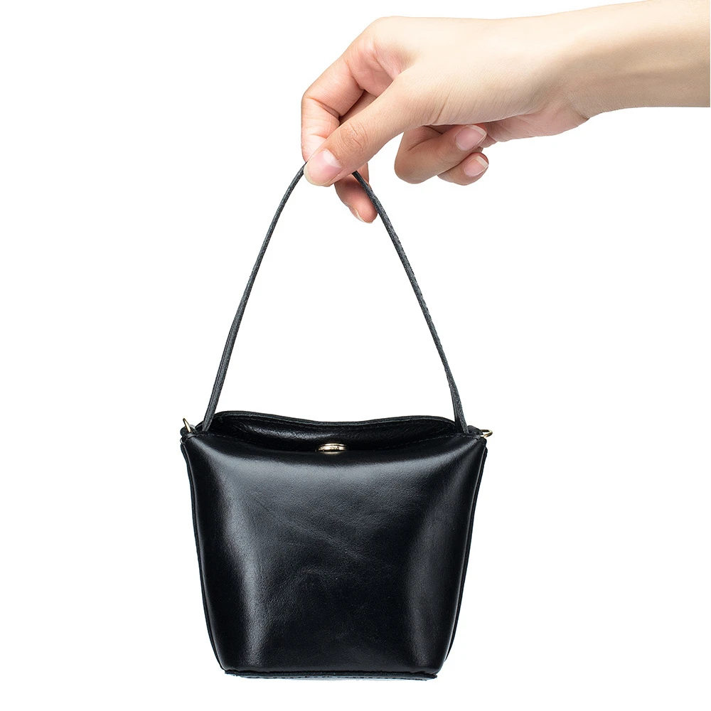 Mini Handbag Coin Purse Genuine Leather Handbag Lipstick Headset Storage Bag