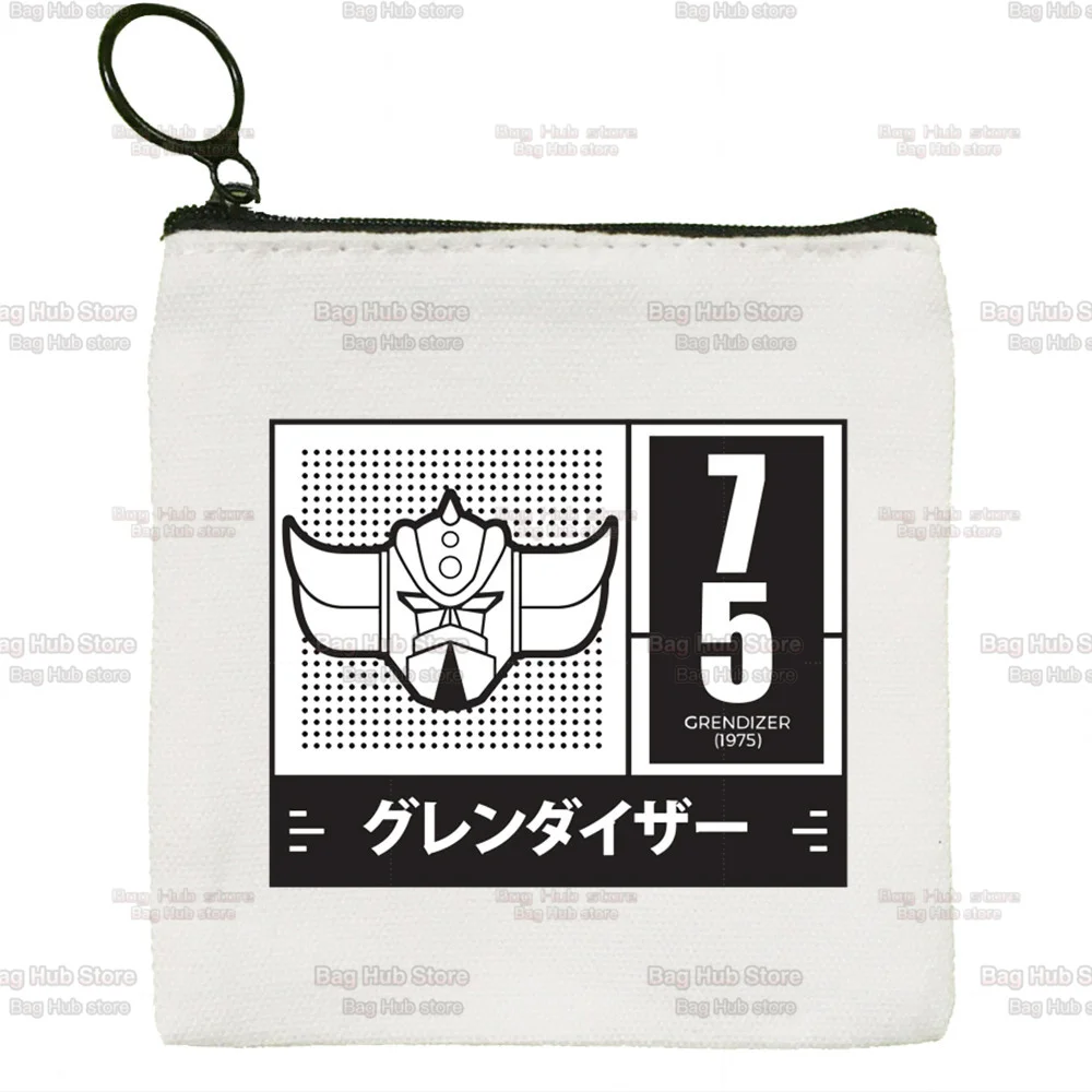 UFO Robot Goldrake Grendizer Gurendaiza Cute Cloth Girl Coin Purse Key Bag Small Card Bag Lipstick Bag Mini Coin Storage Bag
