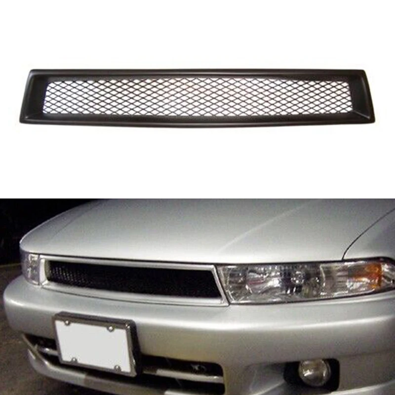 

Mesh Grill Grille Front Bumper Body Kit Accessories Fits Mitsubishi Galant 99 00 01 1999-2001