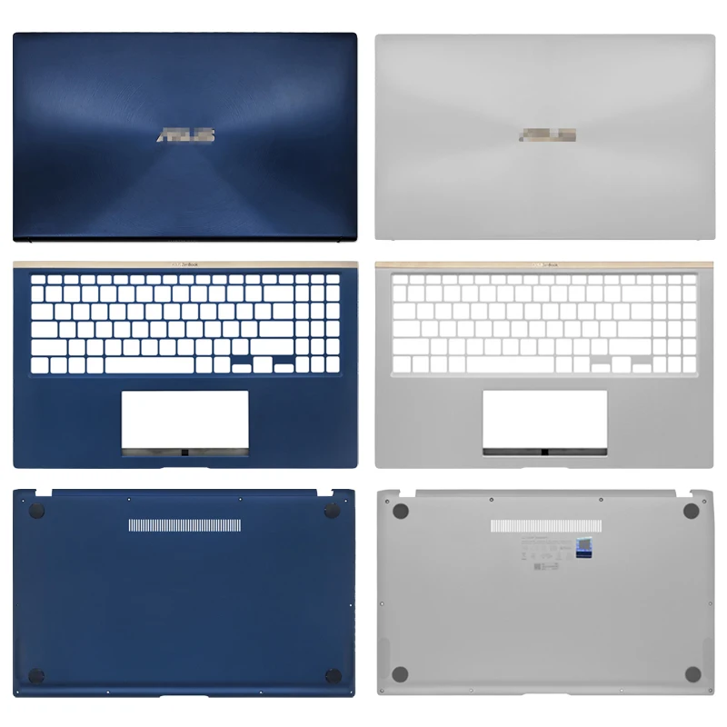 

Новая задняя крышка для ноутбука Asus ZenBook 15 UX534 UX534F UX533 UX533FD, верхняя крышка/Упор для рук/нижняя базовая крышка, синяя, серебристая, A C D крышка