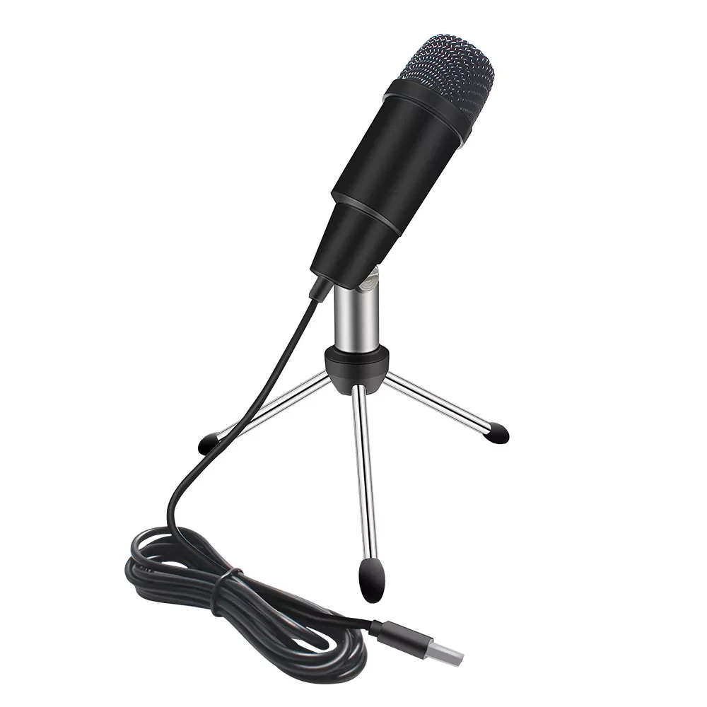 

USB Microphone Condenser Microphone Mini with Shock Mount for Pc Computer Studio Karaoke Podcasting Recording Microfone