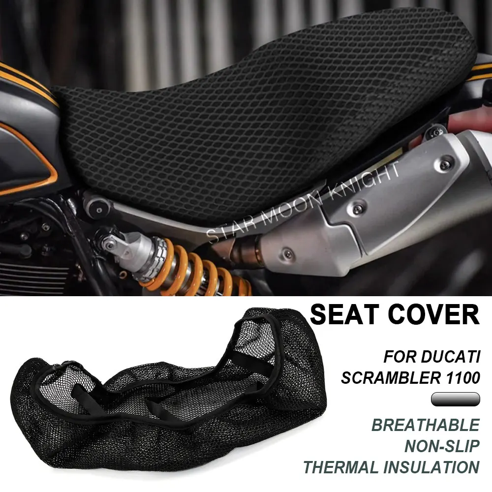 

Мотоциклетный чехол для Ducati Scrambler 1100 Sport Pro, нескользящая 3D сетчатая ткань, защитная подушка, чехол для сиденья, специальные аксессуары
