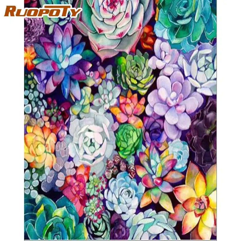 

Набор для рукоделия RUOPOTY 5D, алмазная вышивка, цветок, хобби и ремесла, домашние украшения