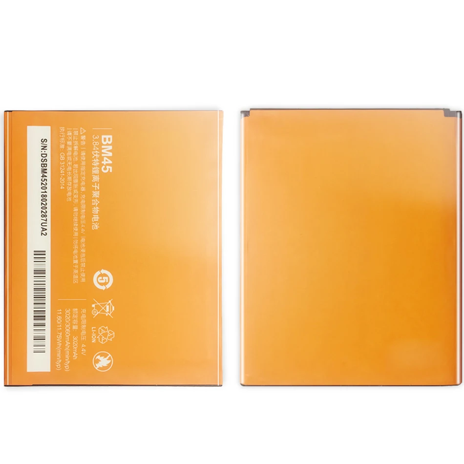 

Аккумулятор BM45 для Xiaomi Redmi Note 2 Hongmi Note2, сменный аккумулятор BM 45, 3060 мАч
