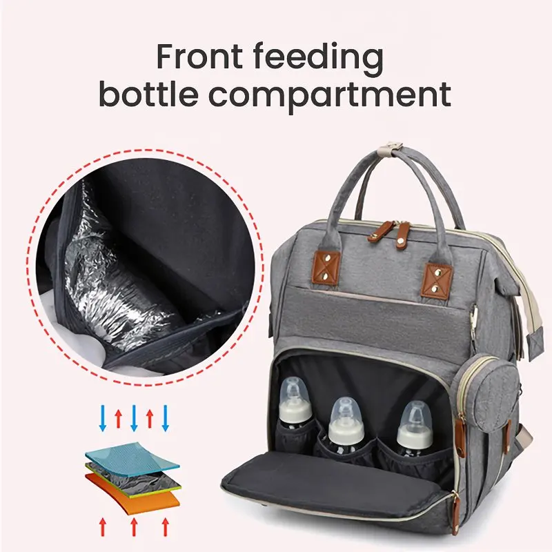 Travel Diaper Bag Backpack for Baby ,Multifunctional Waterproof Portable Baby Bag,Large Capacity Baby Changing Bag
