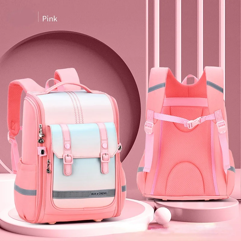 New British Style Children Primary School Students Bags Girl Boy Large Capacity Fashion PU Oxford Large Capacity Backpacks 2022