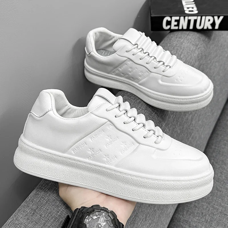 Обувь для скейтборда мужчин. Модные белые туфли. Мягкие и удобные. Износостойкие