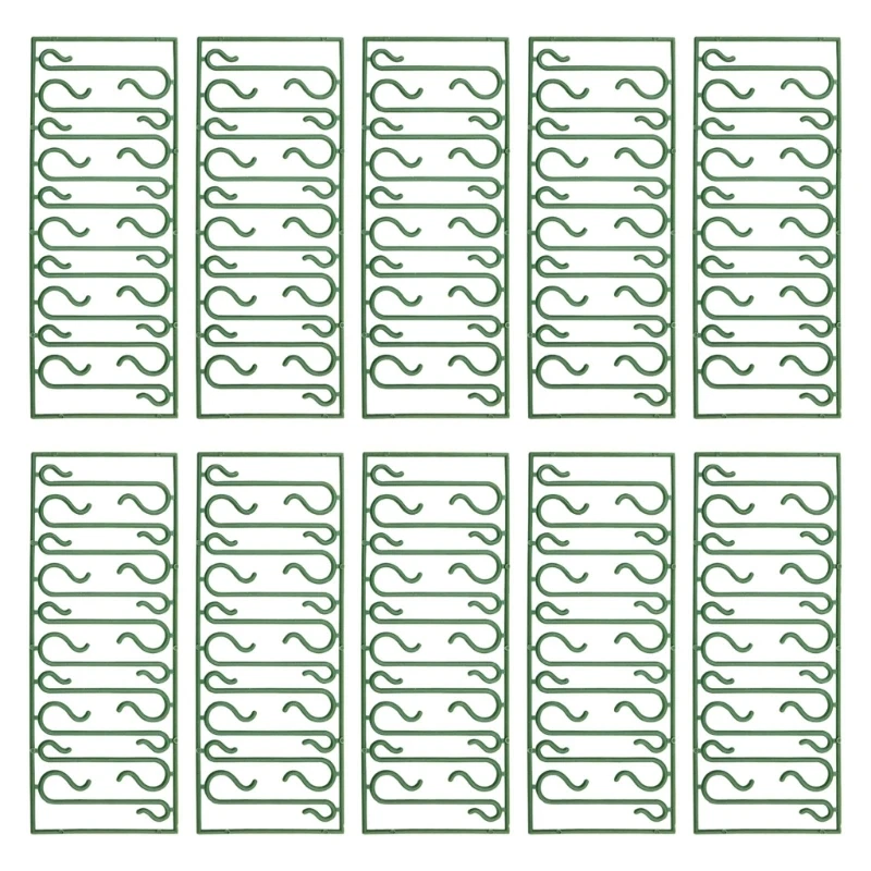 

100x Plastic Wire Hooks S-shaped Xmas Ornament Hangers Christmas Ornament