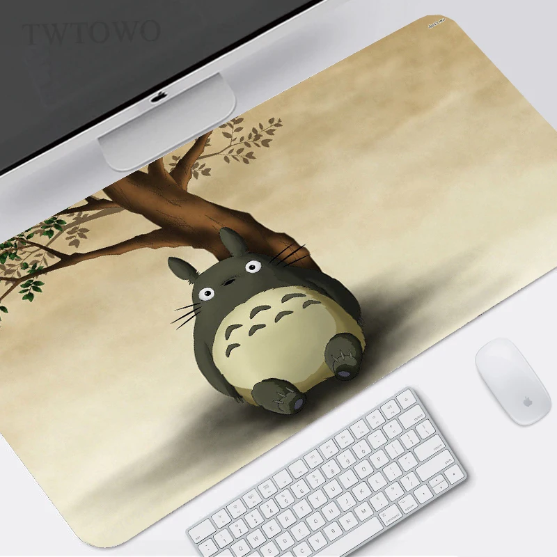 

Коврик для мыши в стиле аниме Totoro, игровой коврик для мыши для домашнего компьютера, размер XL, из натурального каучука, противоскользящий, дл...