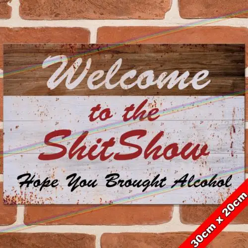 SHITSHOW 30 см металлические знаки пещера сарай бар гараж забавный винтажный подарок