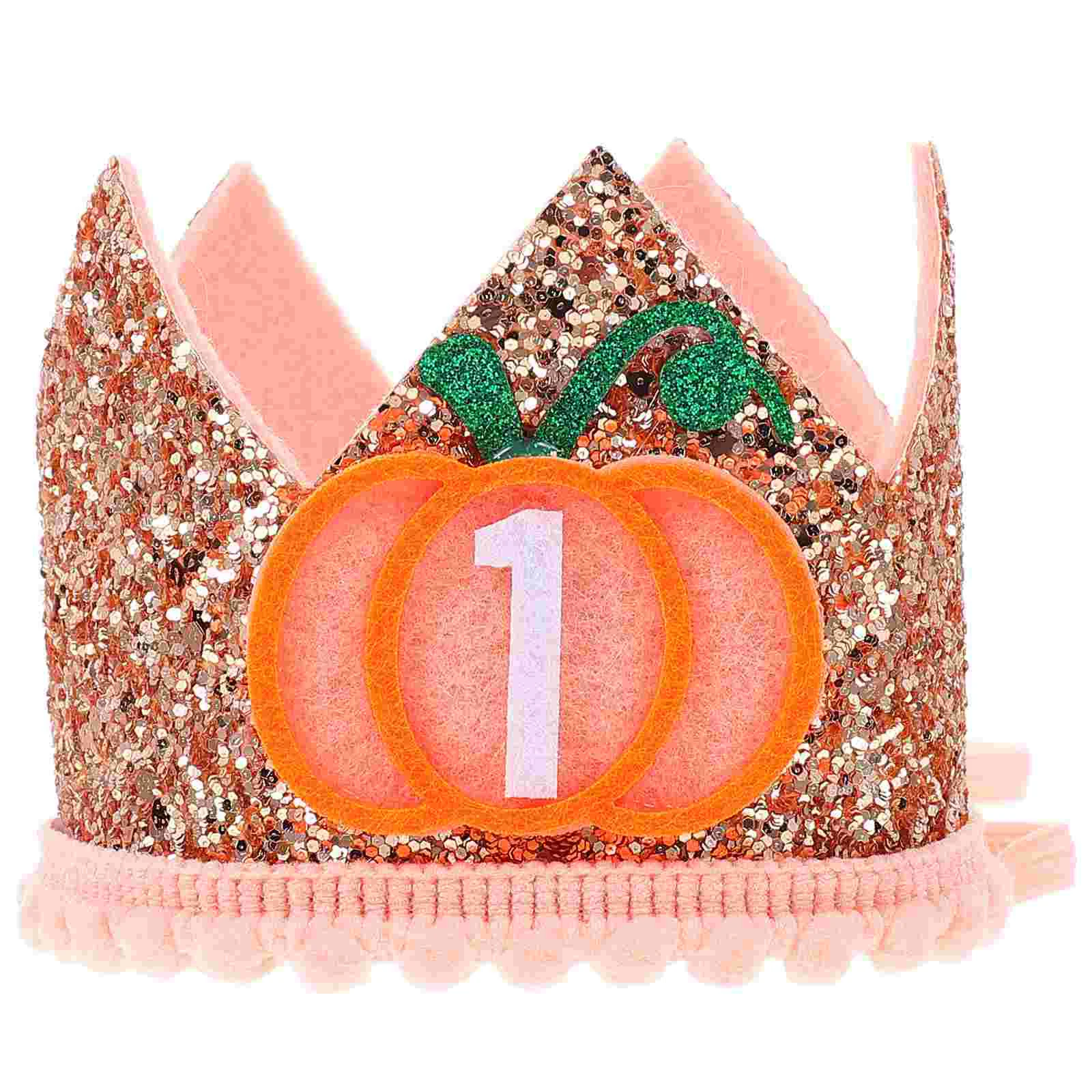 

Costume Crown Crown Pumpkin Hat Birthday Headdress Kids Hair Accessory Crowns Design Baby Party Hats