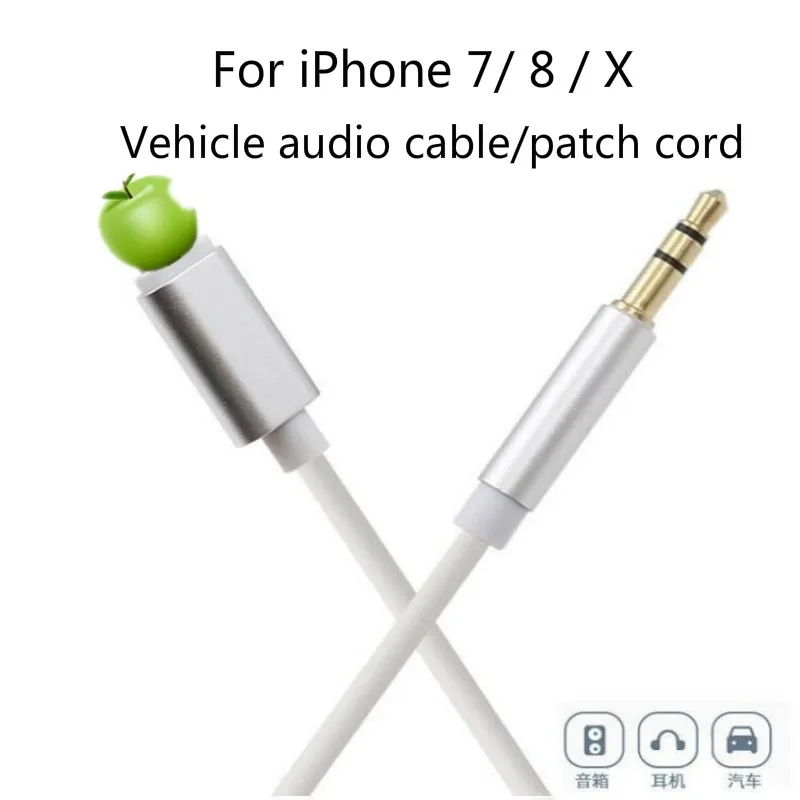 

New Aux Audio Cable Lightning to 3.5mm Jack Adapter Cable Speakers Car Lightning To 3.5 Phone Accessories USBC Adapter Wire Line