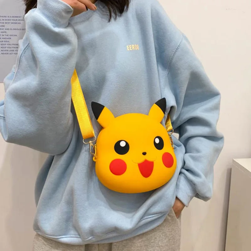 

Pokemon Clutch Bag Pikachu Mini Handsbags Cute Wallet Kids Coin Pouch Keychains Bags Kawaii Coin Purse Girls Wholesale Purses