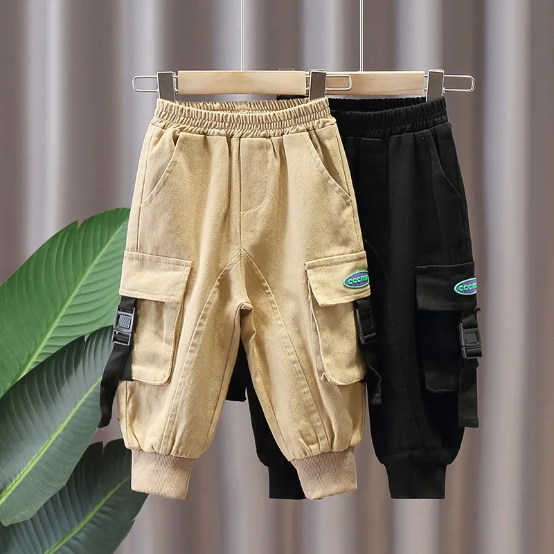 

Спортивные штаны с большими карманами для мальчиков, осенние танцевальные брюки в стиле хип-хоп, брюки-карго для девочек и мальчиков-подрос...