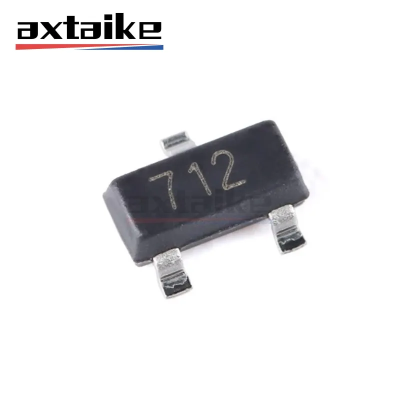 50 шт., SM712.TCT SM712 712 SOT23 PSM712-LF-T7 PSM712, транзистор с переходным подавлением напряжения