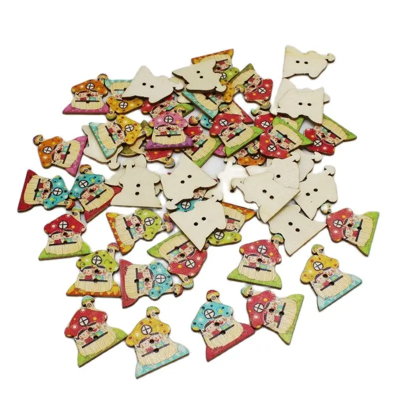 40 шт./партия, деревянные пуговицы для рукоделия 40 шт./партия, деревянные пуговицы для рукоделия