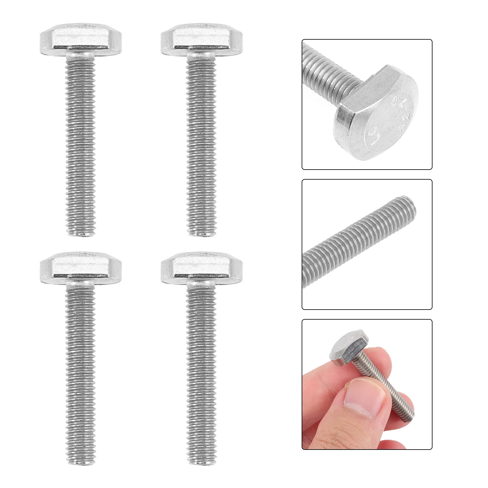 

T Bolts Bolt Stainless Steel Sliding Slot Screw Track Studdrop Jig Woodworking Accessoriesshape Screws Hammer Head