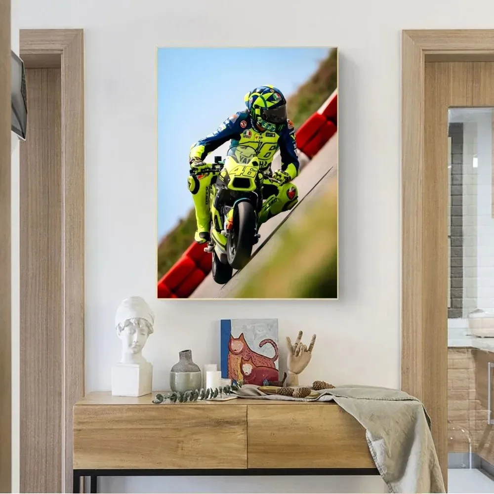 V-Valentino Moto Gp R-Rossi 46 постер без рамки крафт-Клубная барная бумага искусство роспись