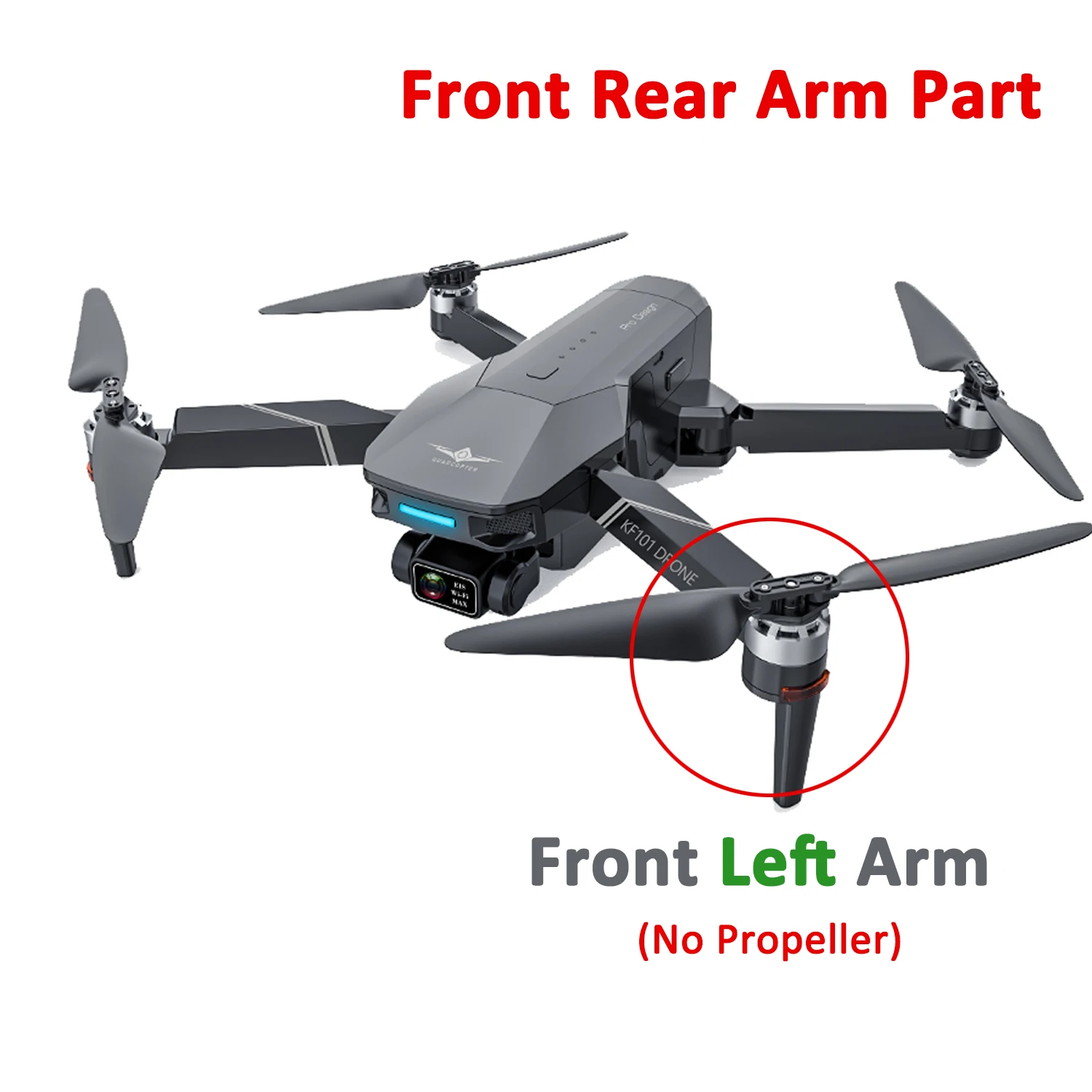 

KF101 MAX GPS Drone Original Spare Part Front Left Right Arm with Brushless Motor Engine A B Arm DIY Replacement Accessory