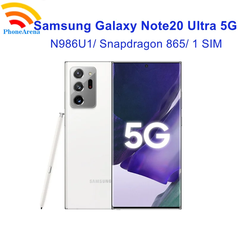 

Original Samsung Galaxy Note20 Ultra 5G N986U1【90% New】6.9" 12GB RAM 128GB ROM NFC Snapdragon 12+12+108MP 5G