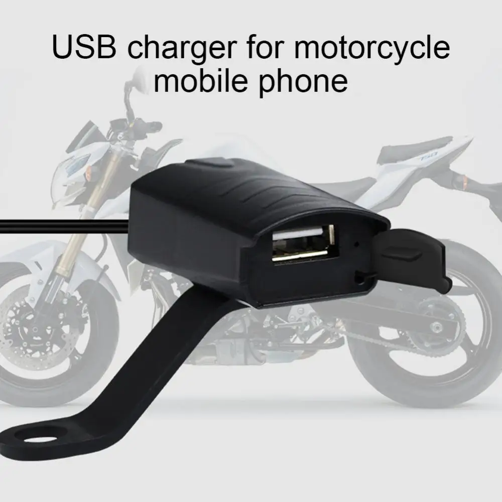 

Hot Sales 12V CS-835A1 Motorcycle Handlebar Mount USB Adapter Phone Charger with Indicator Light