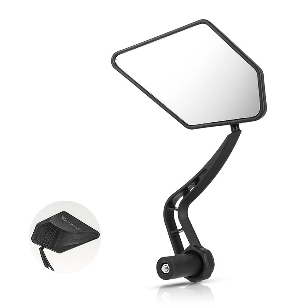 

Bicycle Mirrors Rearview Mirrors Nylon+PC+Glass Outdoor Safety RearView Mirrors Rectangle Right Left 360° Adjustment