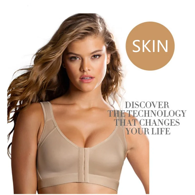 Fajas Women Sports Shaping Posture Corrector Vest Push Up Bra Workout Sport Top Crop Seamless  Brassiere Shockproof Underwear